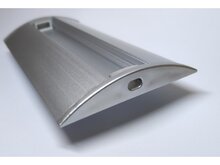 Koncovka profilu Surface 4 s otvorem, stříbrná