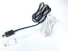 Napájecí konektor k liště TRACK25 s izolovaným kabelem 1m 2x0,75m, 8A, bílý