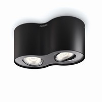 Phase SVÍTIDLO BODOVÉ LED 2x4,5W 1000lm 2700K, černá