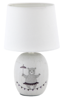 Stolní lampa Rabalux 4607 Dorka šedá, E14 1x MAX 40W, IP20