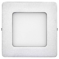 LED panel 120x120mm, přisazený stříbrný, 6W neutrální. bílá