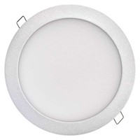 LED panel 225mm, kruhový vestavný stříbrný, 18W neutrální bílá
