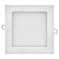 LED panel 170x170mm, vestavný stříbrný, 12W neutrální. bílá