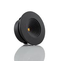 Zápustné svítidlo Mini One Fixed černé, 3W, 2700K, 165lm, 3m kabel, IP44