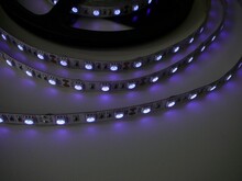 UV LED pásek 14,4W/m original UV čip, 12V, IP20 UV LED pásek 14,4W/m original UV čip, 12V, IP20