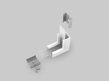 LINEA-IN20 rohová spojka 90 st bent bílá, E4910001s