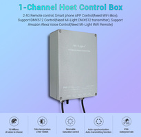 1 kanálový hostitelský ovládací panel Max 200W, RF 2.4GHz, 24VDC, max 8,5A, IP66, SYS-PT1, Mi-Light 1 kanálový hostitelský ovládací panel Max 200W, RF 2.4GHz, 24VDC, max 8,5A, IP66, SYS-PT1, Mi-Light