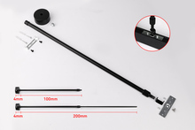 Závěs pro přisazenou magnetickou kolejnici (1m-2m), černý, AM-MR-HS20B2