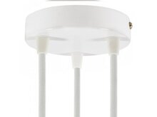 Válcový kovový stropní baldachýn - 3 otvory