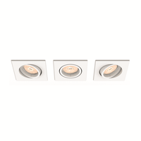 Enneper 3SET SVÍT. PODHLEDOVÁ GU10 3x50W bez zdroje, bílá hranaté