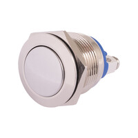 Tlačítkový spínač M19 250V/5A kovový