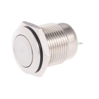 Tlačítkový vypínač M16 250V/5A kovový Tlačítkový vypínač M16 250V/5A kovový