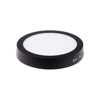 BPL12 LED panel 12W přisazený černý kulatý