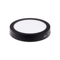 BPL18 LED panel 18W přisazený černý kulatý