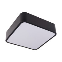 LED svítidlo RENDO 48W CCT, hranaté, černé, stropní