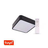 SMART Tuya LED svítidlo RENDO, 24W CCT hranaté, černé