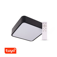 SMART Tuya LED svítidlo RENDO, 36W CCT hranaté, černé