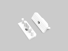 SURFACE10 koncovka bílá s otvorem, 77980001