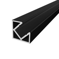 LED profil P3-5 černý mini rohový LED profil P3-5 černý mini rohový