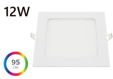 CRI>95 LED hranatý panel 12W, True Color Line, 170x170 vestavný, 3 roky záruka 