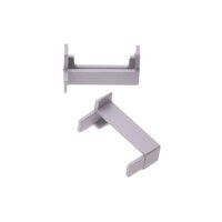 Pár koncovek profilu 2SP-S stříbrné