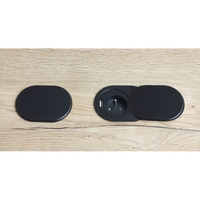 Vestavná, nábytková zásuvka SLIDE BOX s USB, 1x230V, 1XUSB, IP20, Ø60, černá, SLIDEBOX-1G1U-FR-CZ-01