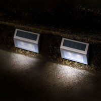 Modee Lighting LED solární nástěnná lampa 108, IP44, 6000K, 2ks