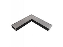 Rohová spojka pro profil Surface 1 s mléčným difuzorem, černá, LP101B-COR-MLK Rohová spojka pro profil Surface 1 s mléčným difuzorem, černá, LP101B-COR-MLK