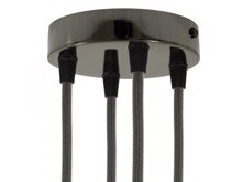 Válcový kovový stropní baldachýn - 4 otvory