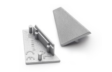 Koncovka profilu CORNER14 gen2 stříbrná, A4980040