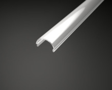 Difuzor půlkulatý pro profil SURFACE 8, mléčný