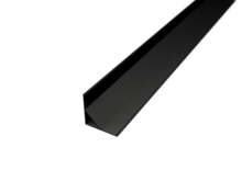 Hliníkový LED profil CORNER 2, černý, LP202B/LP203B