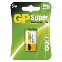 Alkalická baterie GP Super 9V (6LR61), 1ks