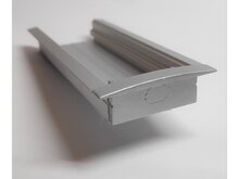 Koncovka pro profil RECESSED 3, plná, stříbrná Koncovka pro profil RECESSED 3, plná, stříbrná