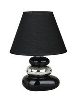 Stolní lampa Rabalux 4950 Salem, E14, 230V, IP20, černá stříbrná