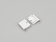 LINEA-IN20 koncovka bílá s otvorem, E4990001