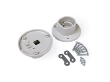 Úchyt pro šatní profil OVAL20 stříbrný, kompletní sada