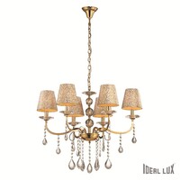 Závěsné svítidlo Ideal Lux PANTHEON SP6 ORO, 088068