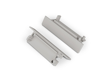 FLAT8 koncovka šedá s otvorem, 23110022