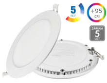 18W LED panel 95X kulatý, PROFI, 5CCT, bílý, 5let záruka 18W LED panel 95X kulatý, PROFI, 5CCT, bílý, 5let záruka