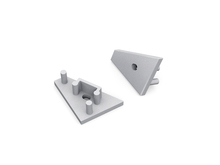  Koncovka profilu CORNER10 stříbrná s otvorem, 83980040