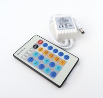 LED kontrolér IR 3, Infračervený, jednobarevný , 1 kanál,12-24VDC, 8A, 24 tlačítek LED kontrolér IR 3, Infračervený, jednobarevný , 1 kanál,12-24VDC, 8A, 24 tlačítek