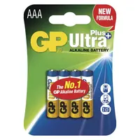 Alkalická baterie GP Ultra Plus AAA (LR03), 4 ks