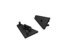 Koncovka profilu CORNER10 černá s otvorem, 83980002