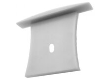 Koncovka profilu RECESSED 6 s otvorem, šedá Koncovka profilu RECESSED 6 s otvorem, šedá