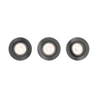 Donegal 3SET SVÍT. PODHLEDOVÁ GU10 3x55W bez zdroje, šedá kulaté