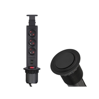 Vestavná, výsuvná zásuvka LIFT-BOX 3x230V, 2x USB černá, LIFTBOX-CZ-3FR-U-02 Vestavná, výsuvná zásuvka LIFT-BOX 3x230V, 2x USB černá, LIFTBOX-CZ-3FR-U-02
