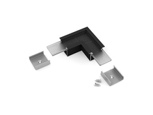 LINEA-IN20 rohová spojka 90 st černý elox, E4900021s