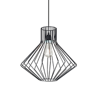 Závěsné svítidlo Ideal Lux AMPOLLA-4 SP1 NERO, 167497 černé 39,5cm