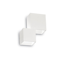LED Venkovní nástěnné svítidlo Ideal Lux RUBIK AP2 BIANCO, 187358 bílé 